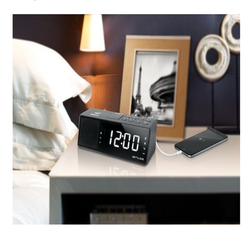 Radio réveil Muse noir M172BT